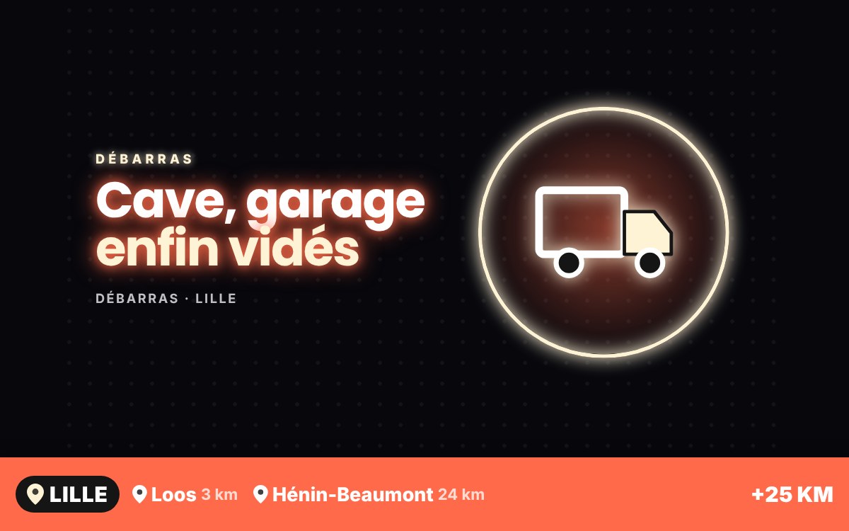 Je vais débarrasser votre cave ou votre garage à Marcq-en-Barœul