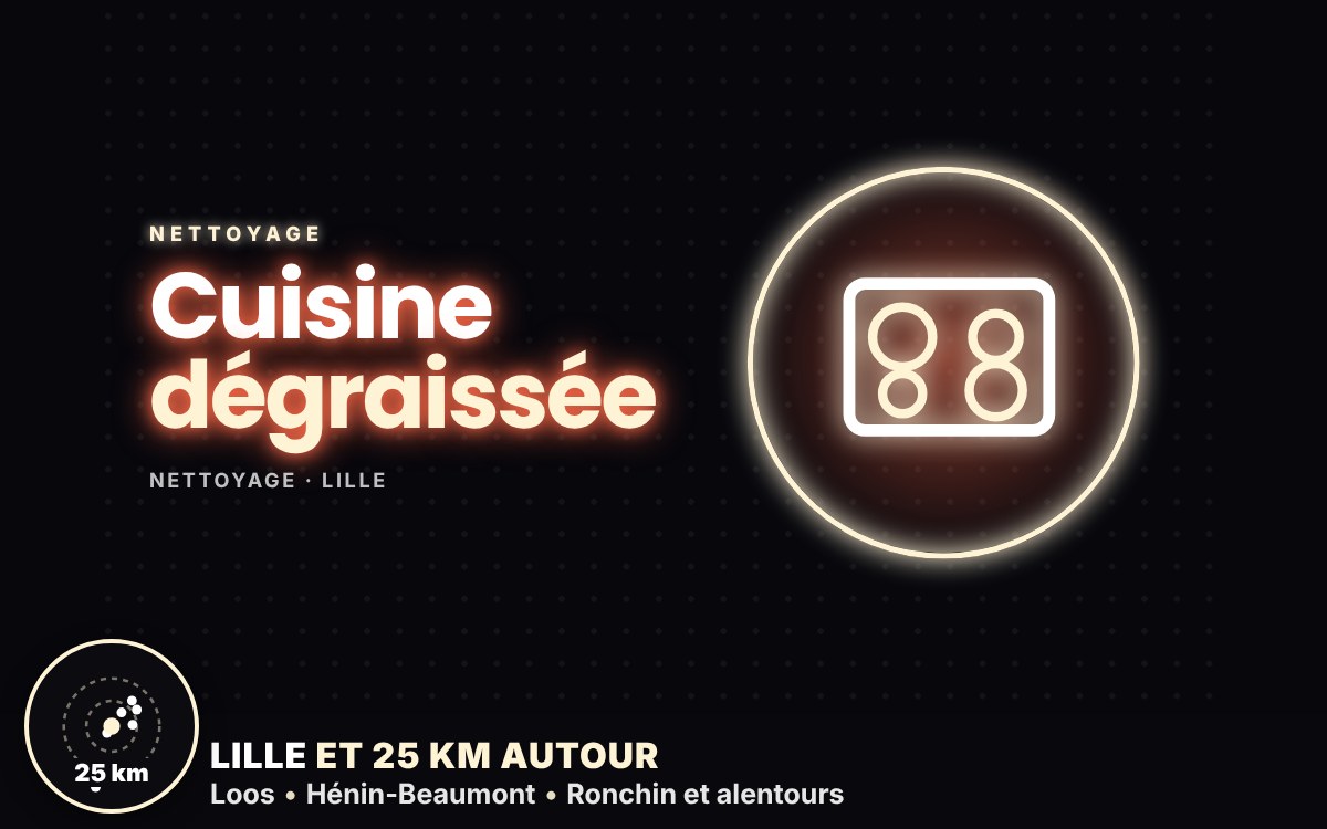 Je vais dégraisser entièrement votre cuisine à Marcq-en-Barœul