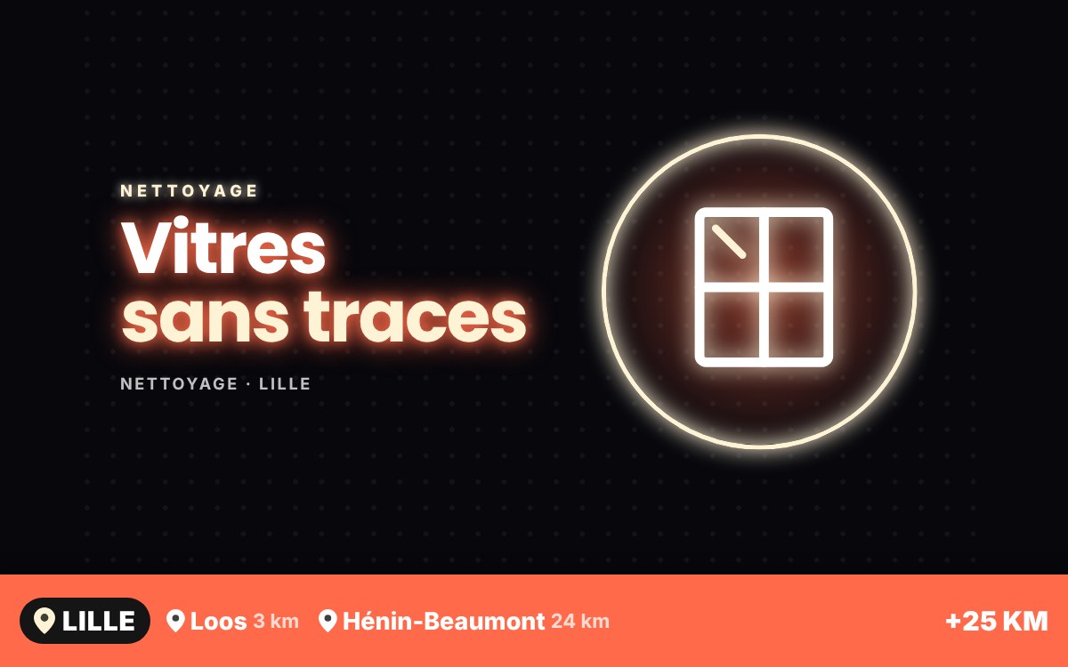 Je vais nettoyer les vitres de votre logement à Marcq-en-Barœul