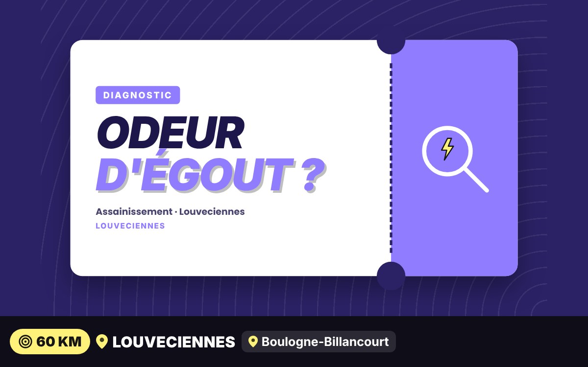 Je vais supprimer les mauvaises odeurs de vos canalisations à Vernouillet