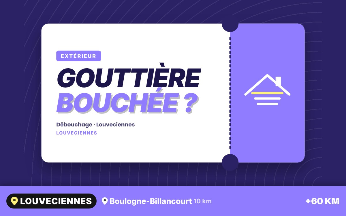 Je vais déboucher votre descente d'eau pluviale à Vernouillet