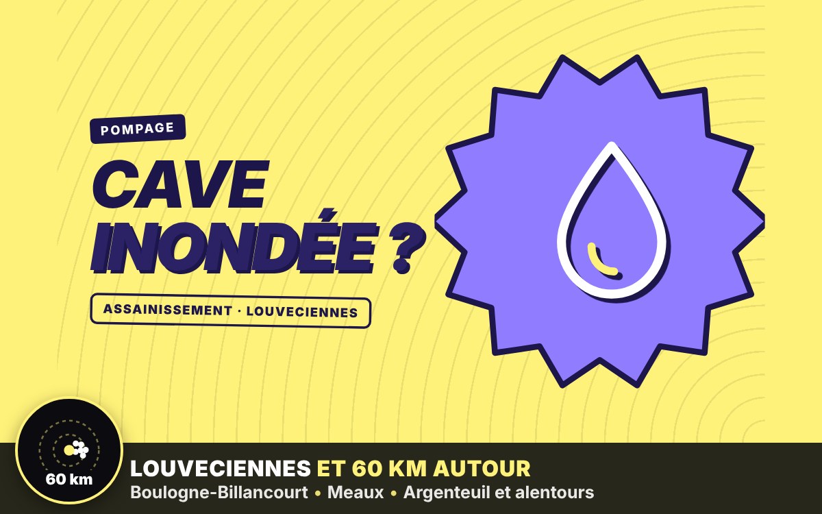 Je vais pomper votre cave ou votre sous-sol inondé à Vernouillet