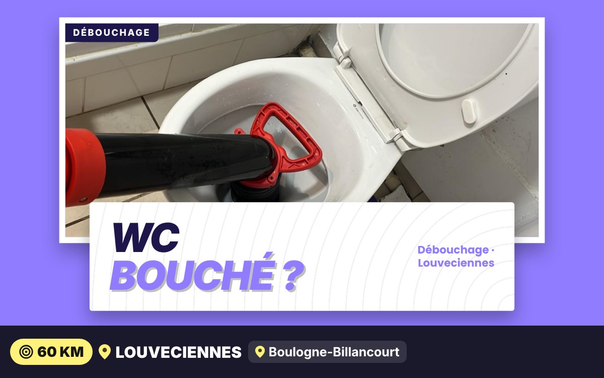 Je vais déboucher vos WC à Méru