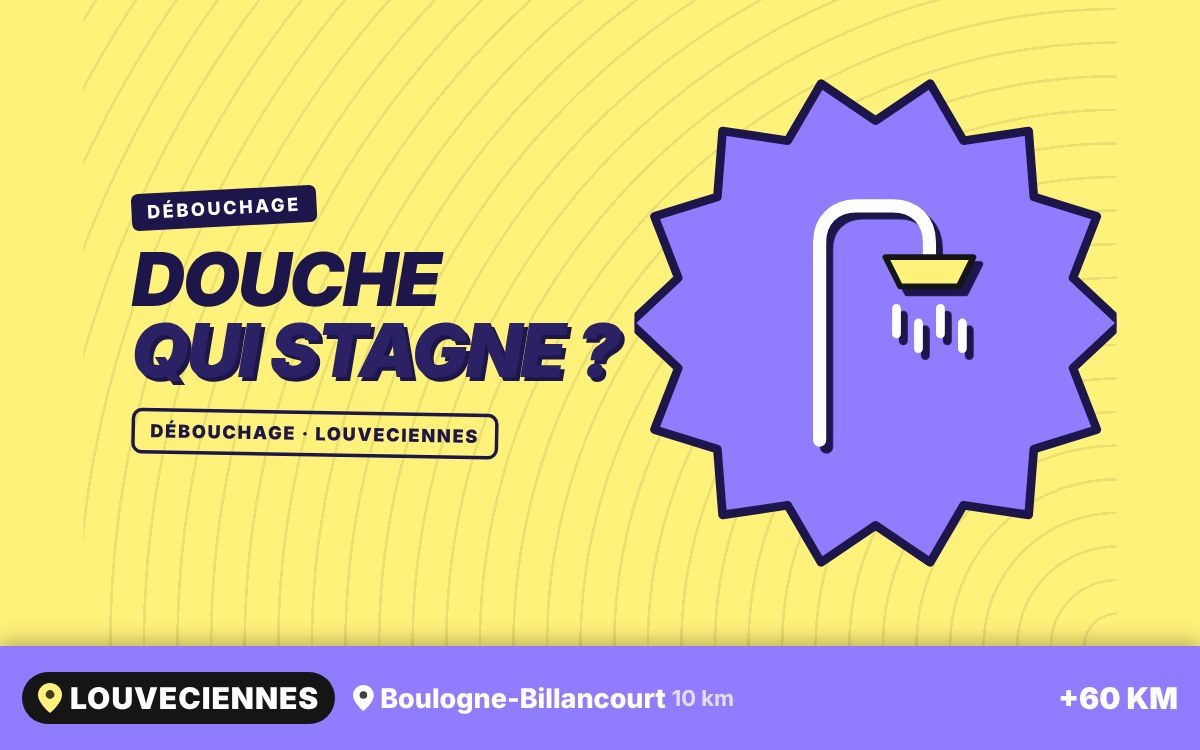 Je vais déboucher votre douche ou votre baignoire à Vernouillet
