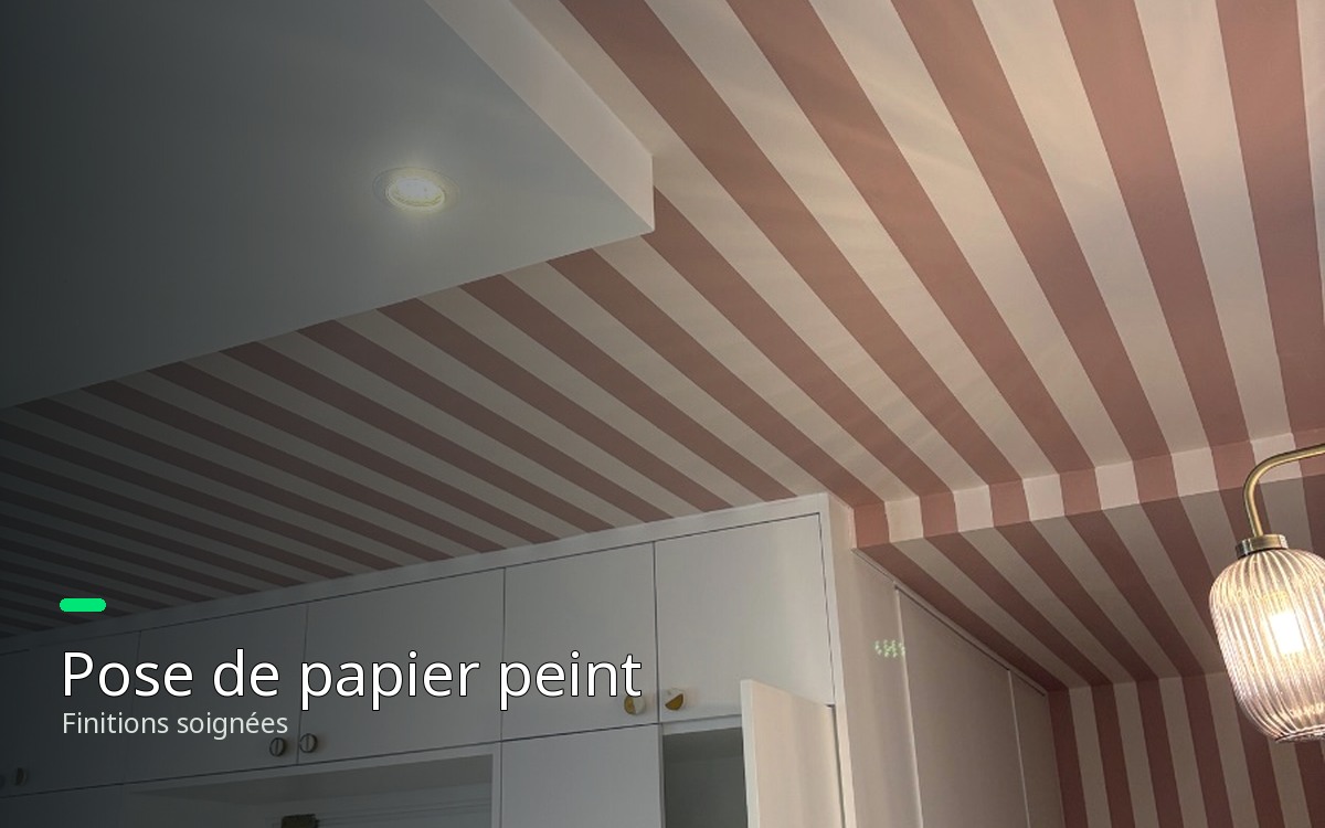 Je vais poser votre papier peint à Saint-Cloud