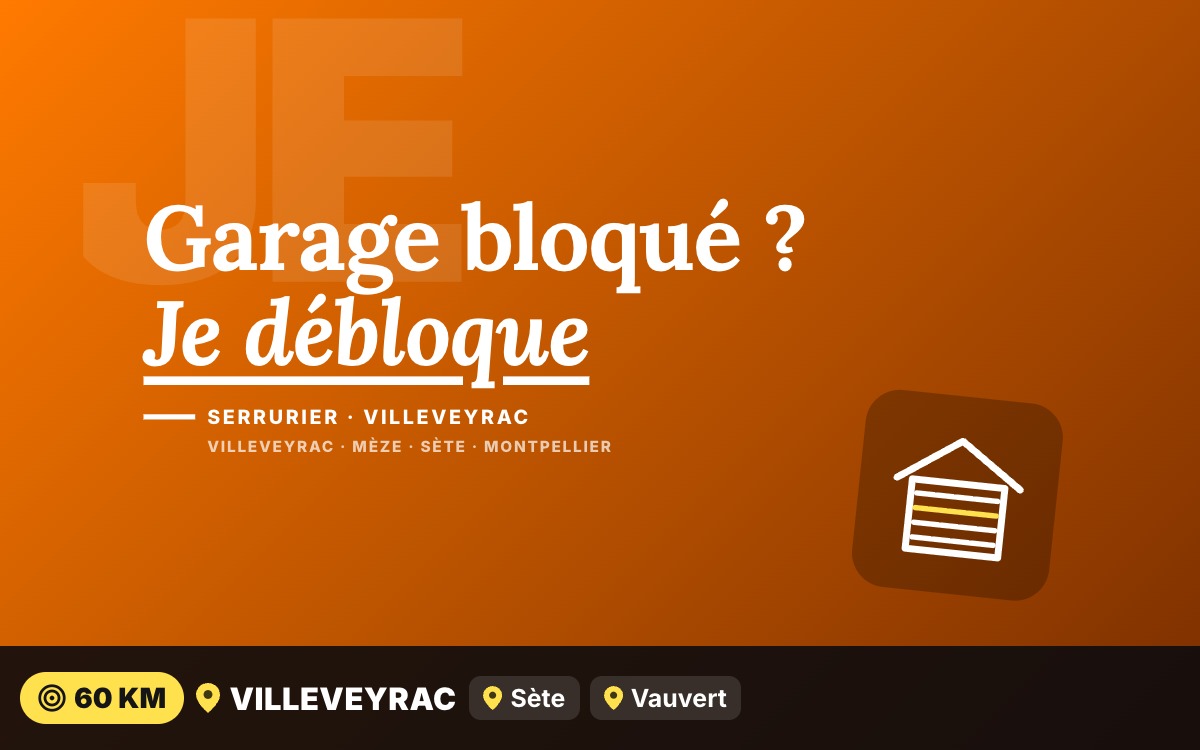 Je vais réparer votre porte de garage bloquée à Narbonne