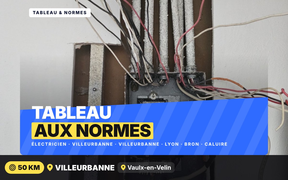 Je vais mettre votre tableau électrique aux normes (NF C 15-100) à Écully