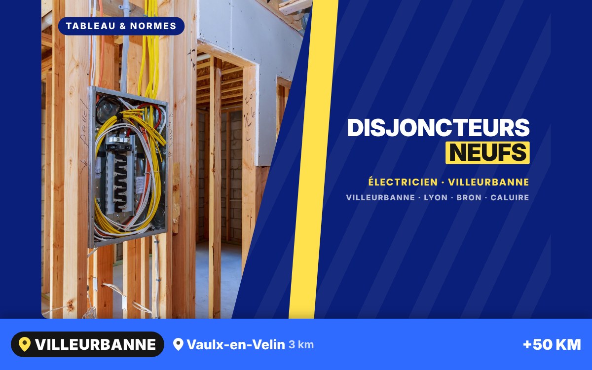 Je vais remplacer vos disjoncteurs et différentiels à Écully