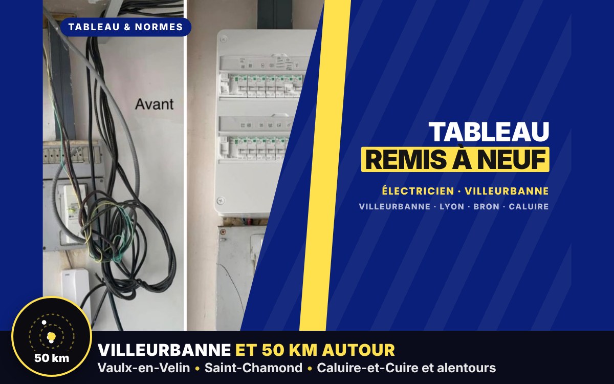 Je vais remettre à neuf votre tableau électrique à Écully