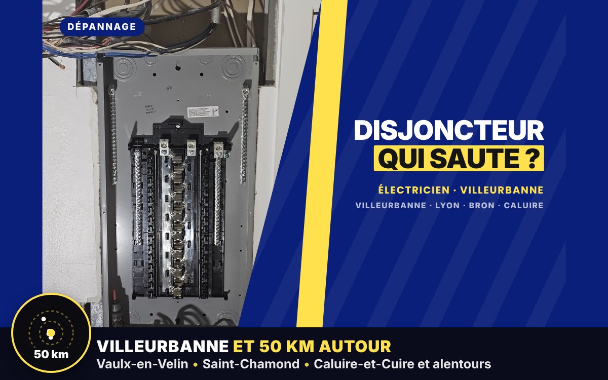 Je vais réparer votre disjoncteur ou différentiel qui saute à Écully