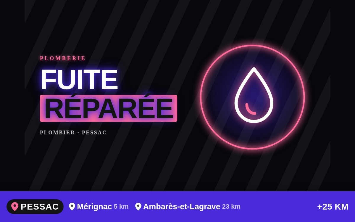 Je vais réparer votre fuite d'eau sur tuyau, raccord ou siphon à Bègles