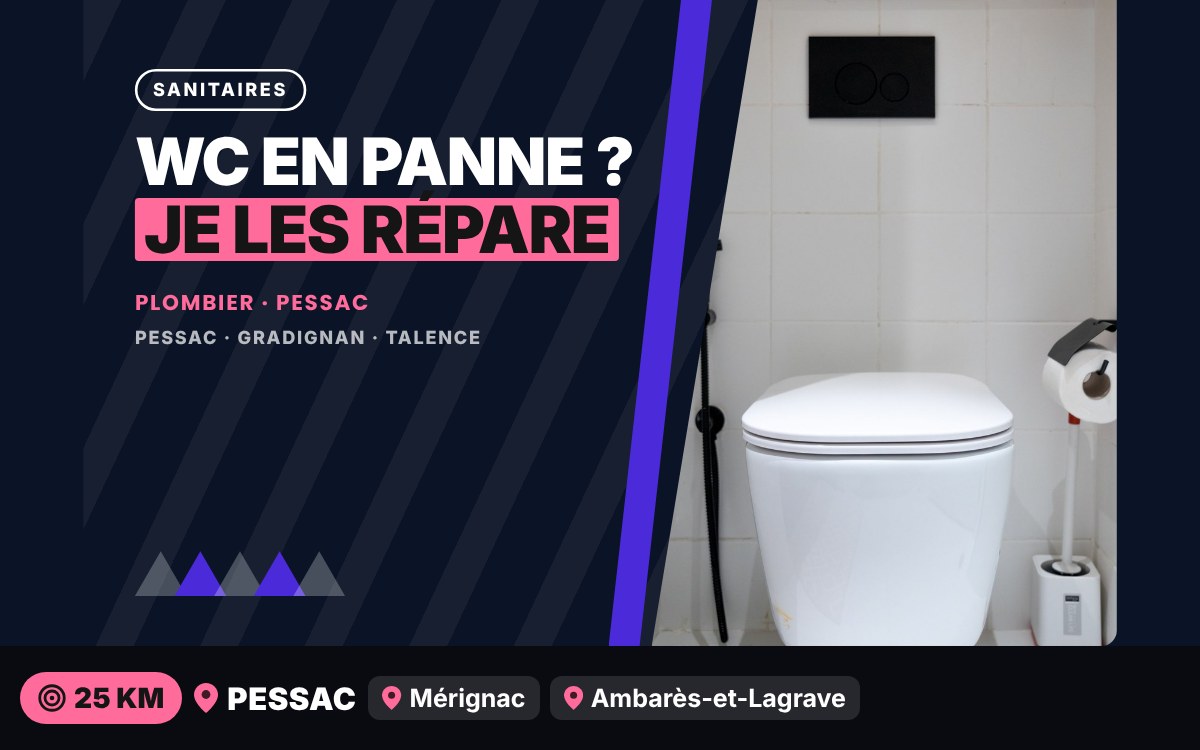 Je vais réparer vos WC à Bordeaux