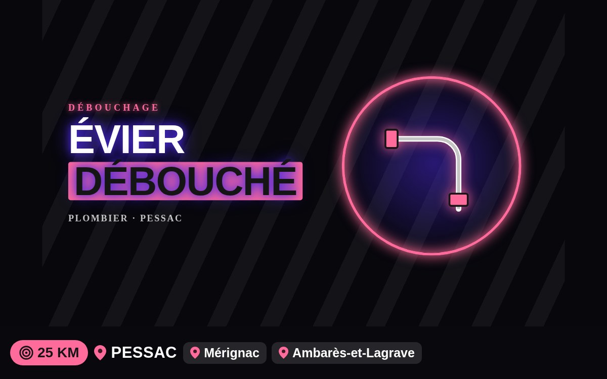 Je vais déboucher votre évier, lavabo ou baignoire à Bègles