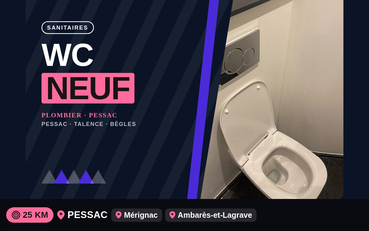 Je vais remplacer votre WC ou installer un WC suspendu à Bègles