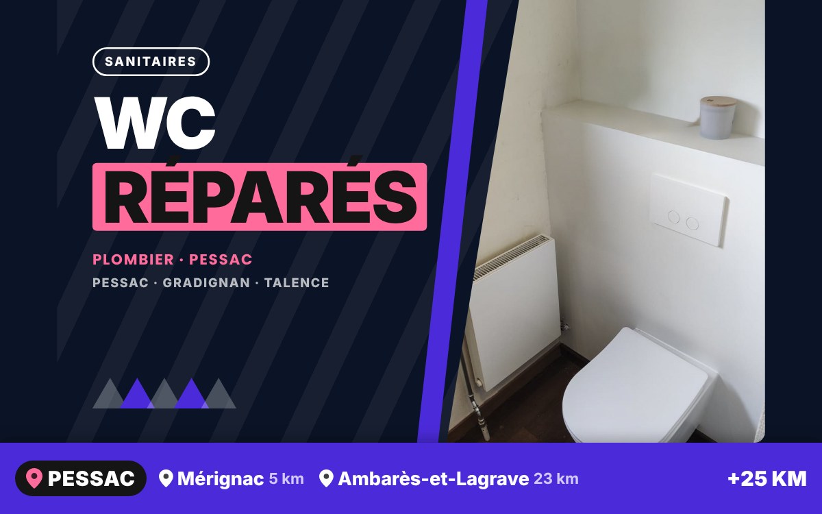 Je vais réparer ou remplacer vos WC à Bordeaux