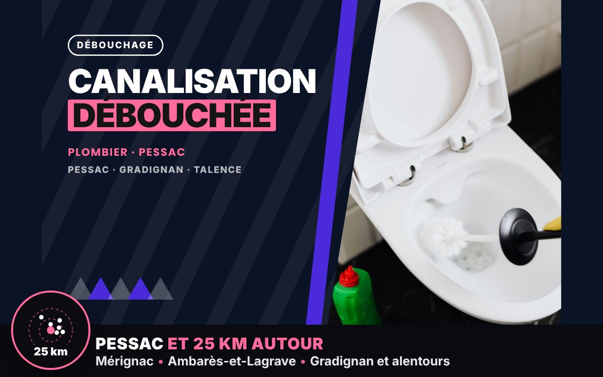 Je vais déboucher vos WC et canalisations à Bordeaux