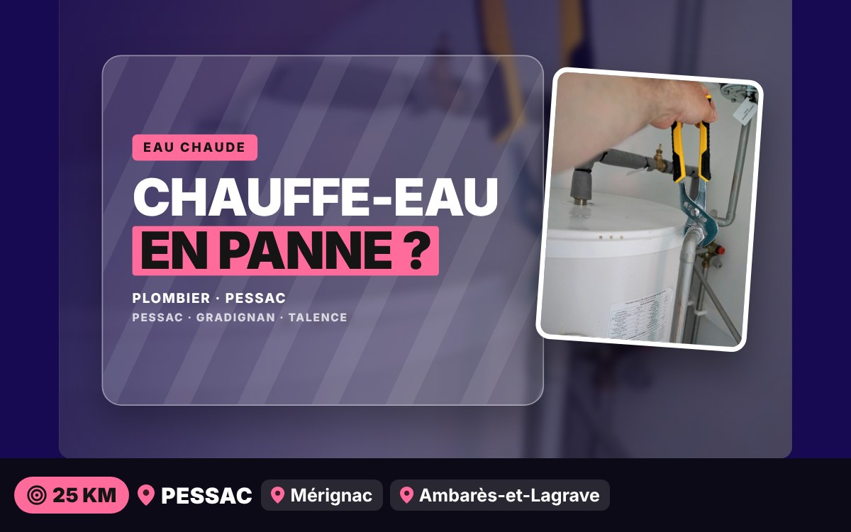 Je vais dépanner ou remplacer votre chauffe-eau à Bègles