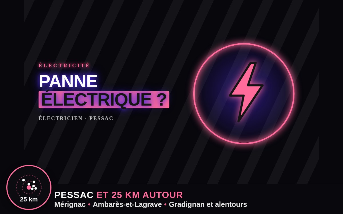 Je vais trouver et réparer votre panne électrique à Bègles
