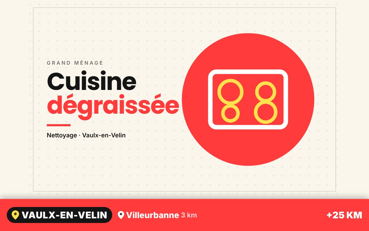 Je vais nettoyer votre cuisine en profondeur à Écully