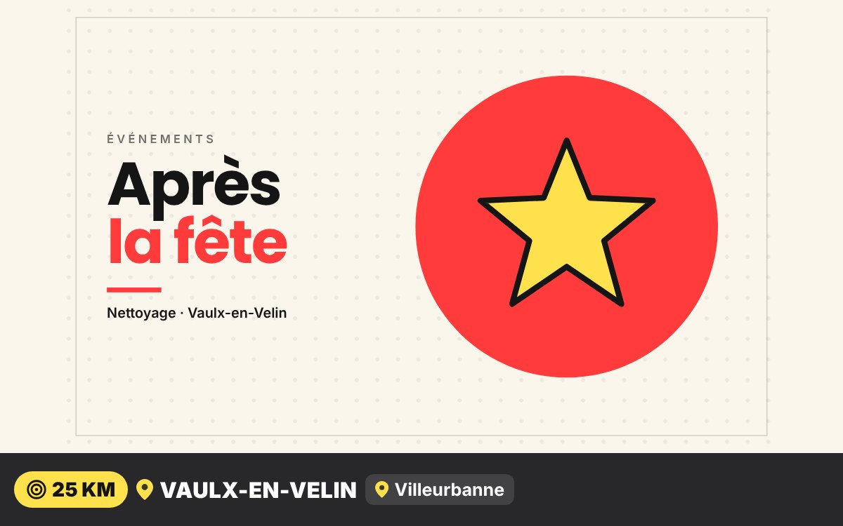 Je vais nettoyer votre salle après un événement à Écully