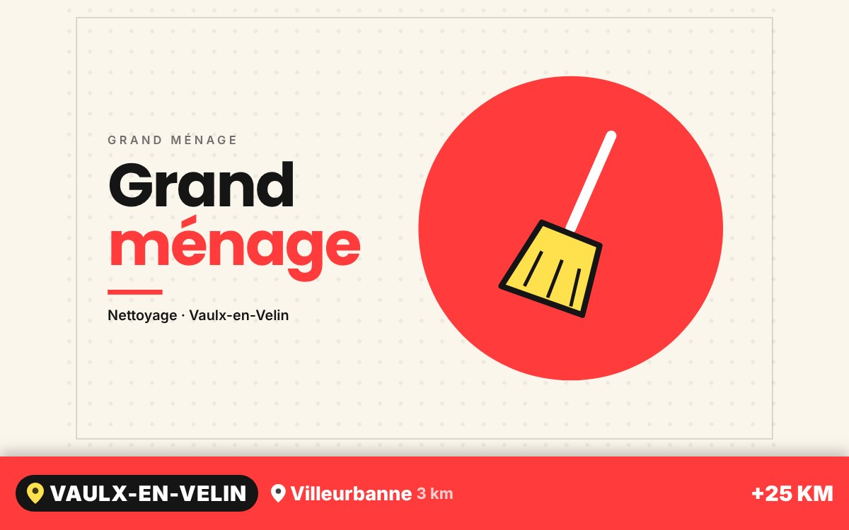 Je vais faire le grand ménage de votre logement très sale à Écully