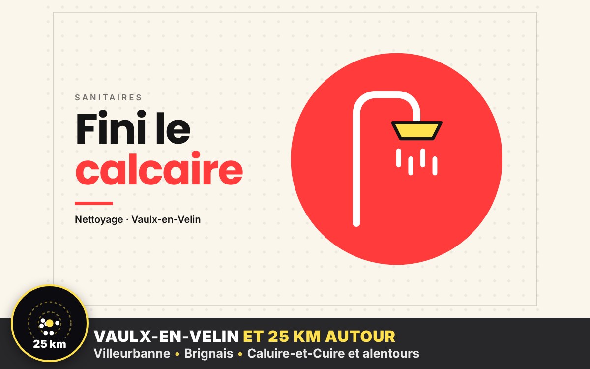 Je vais nettoyer votre salle de bain et vos sanitaires à Écully