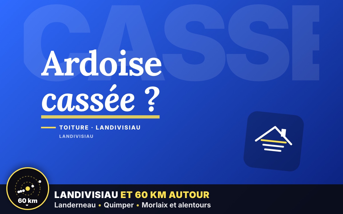 Je vais remplacer vos tuiles ou ardoises cassées à Quimper