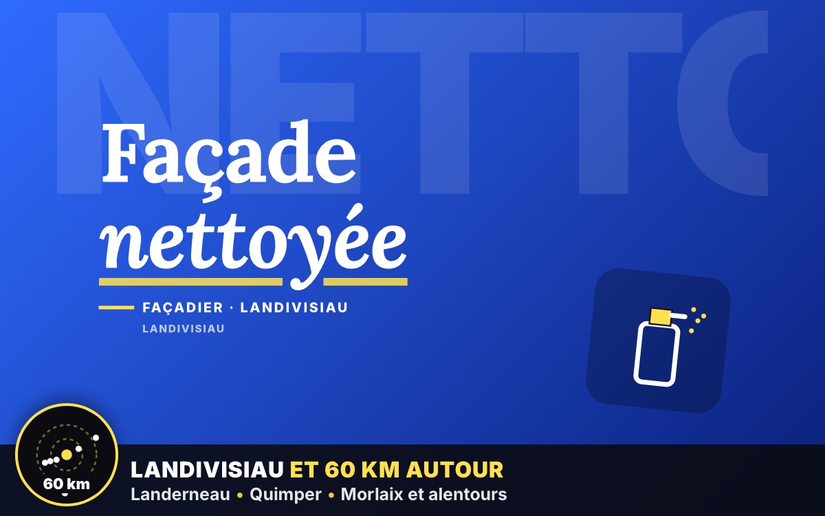 Je vais nettoyer votre façade encrassée à Quimper