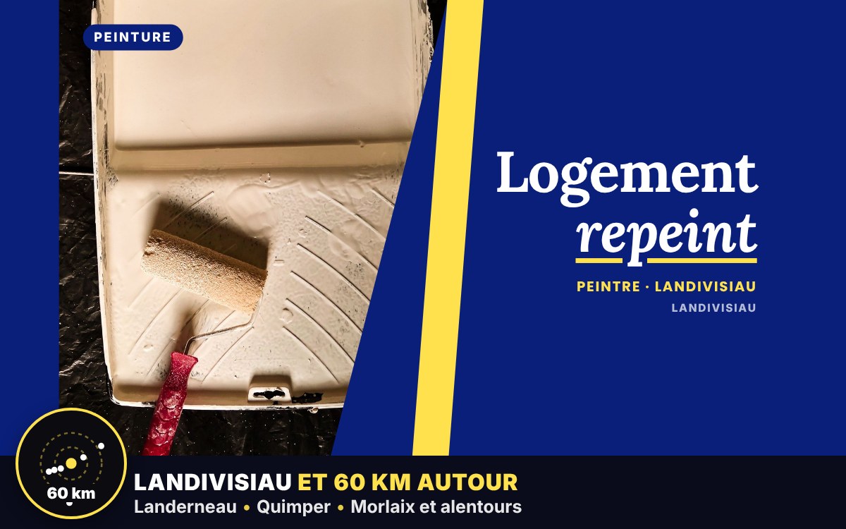 Je vais repeindre votre appartement ou votre maison à Quimper