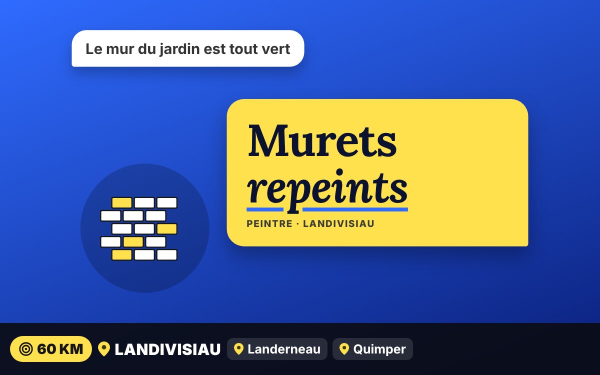 Je vais repeindre vos murs extérieurs et murets à Quimper