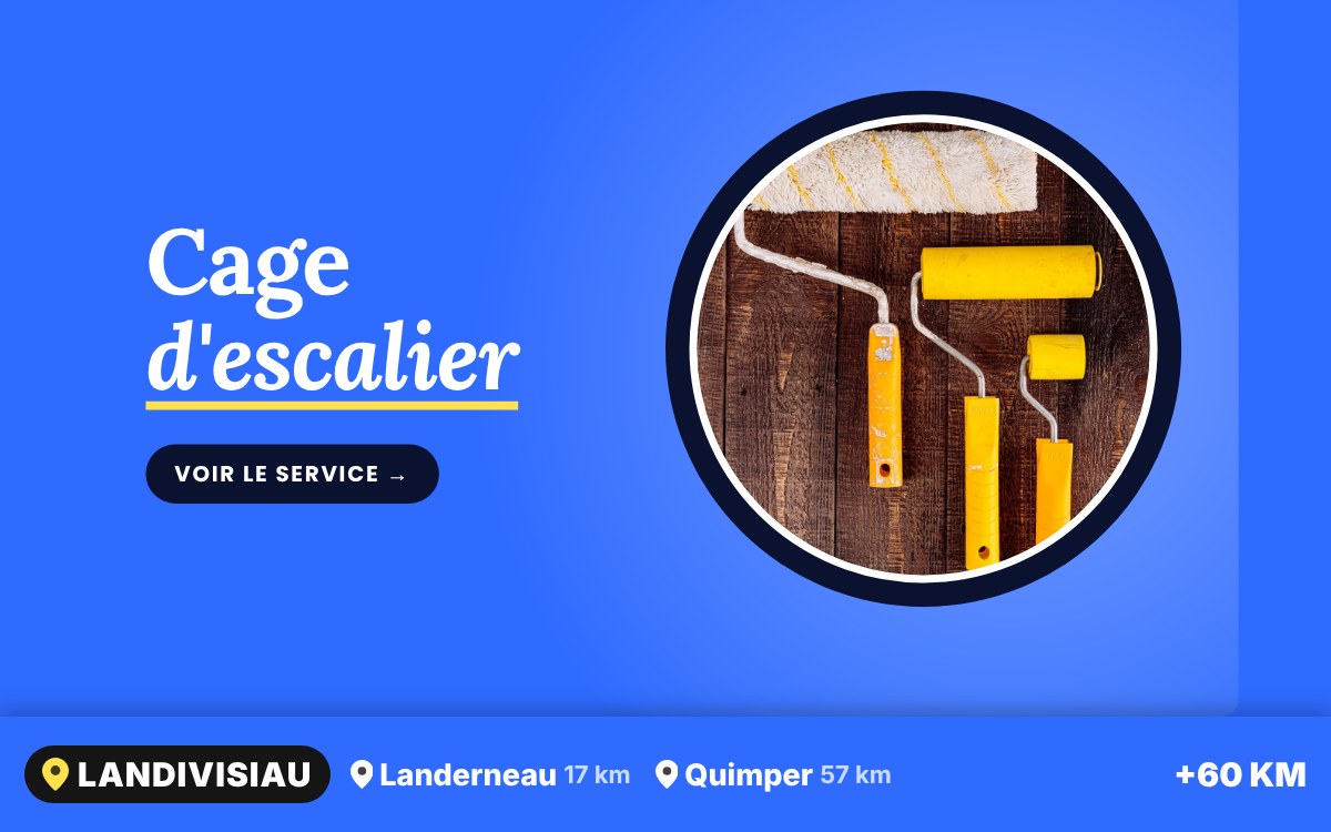 Je vais repeindre votre cage d'escalier à Quimper