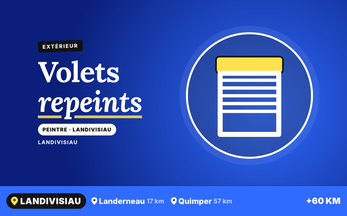 Je vais repeindre vos volets et portails à Quimper