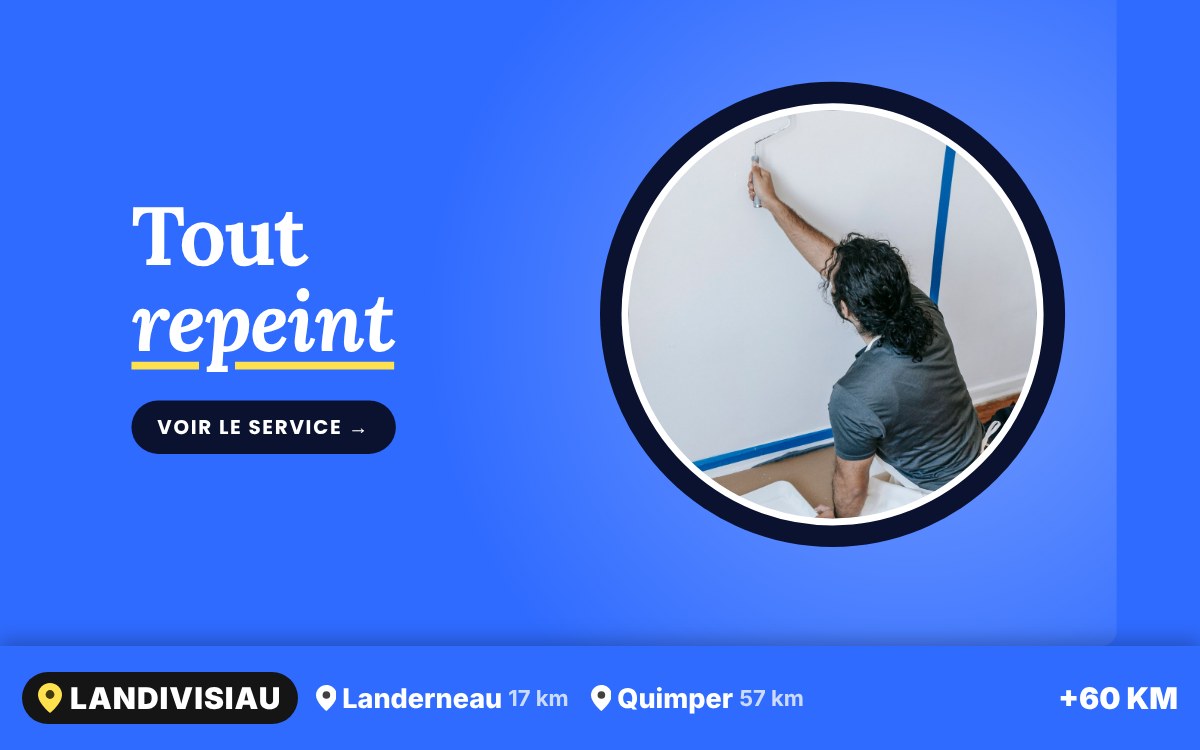 Je vais repeindre tout votre logement à Quimper