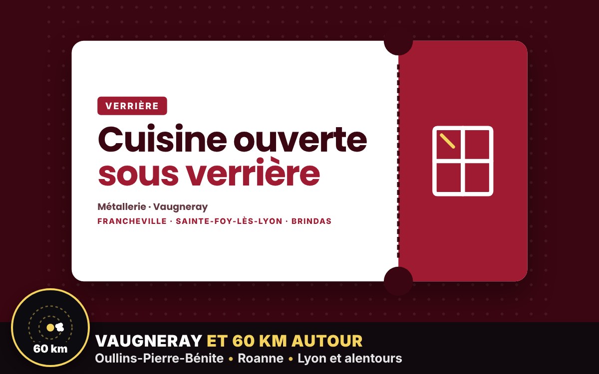 Je vais créer une verrière pour ouvrir votre cuisine sur le séjour à Écully