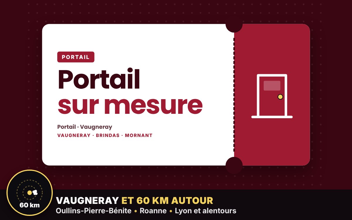 Je vais fabriquer et poser votre portail métallique sur mesure à Écully