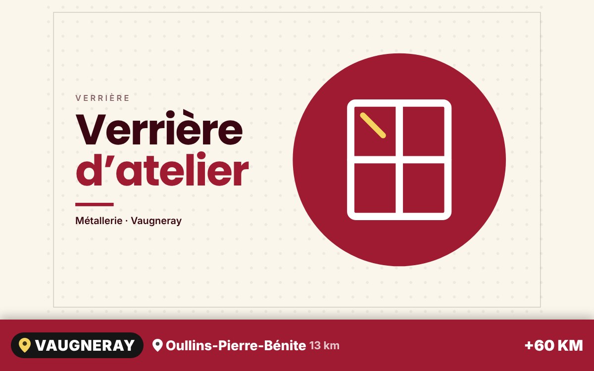 Je vais fabriquer et poser votre verrière d’atelier sur mesure à Écully
