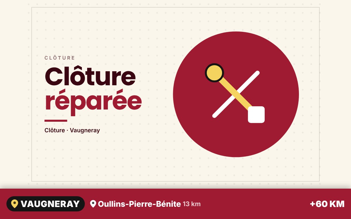 Je vais réparer votre clôture ou votre grillage abîmé à Écully