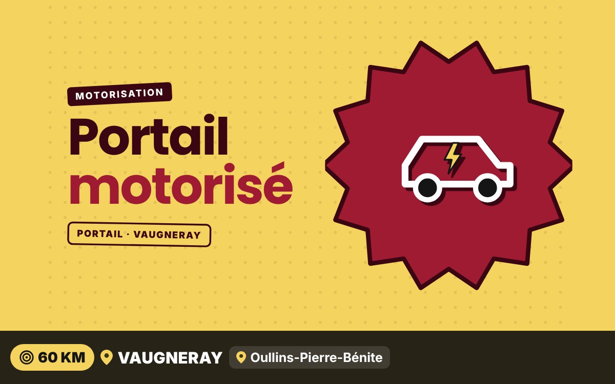 Je vais motoriser votre portail battant ou coulissant à Écully