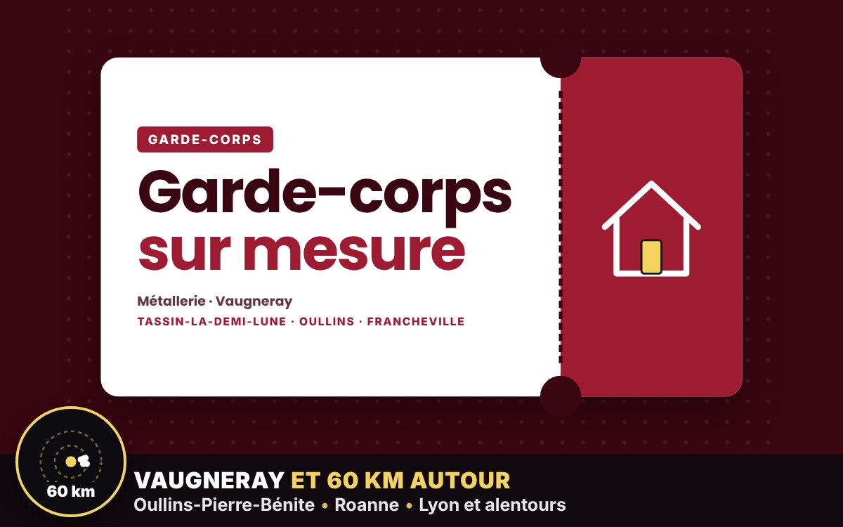 Je vais poser un garde-corps métallique sur votre balcon ou terrasse à Écully