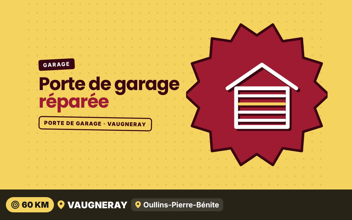 Je vais débloquer et réparer votre porte de garage à Écully
