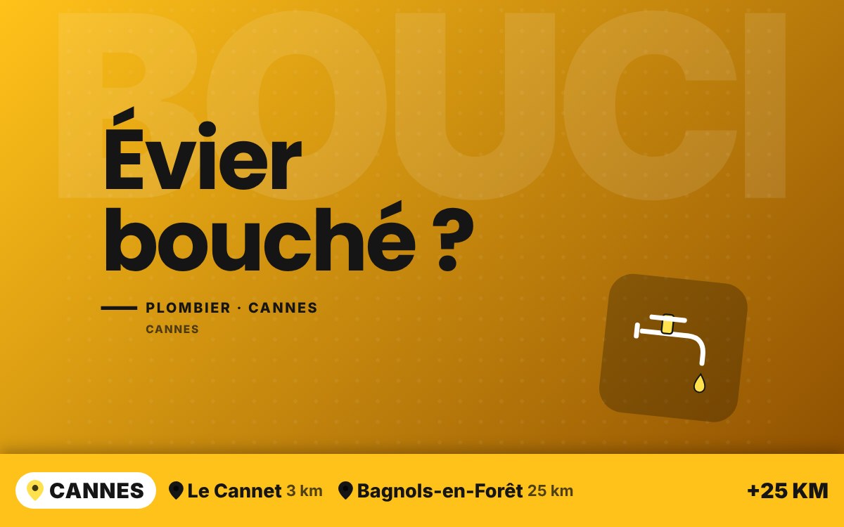 Je vais déboucher votre évier de cuisine à Villeneuve-Loubet
