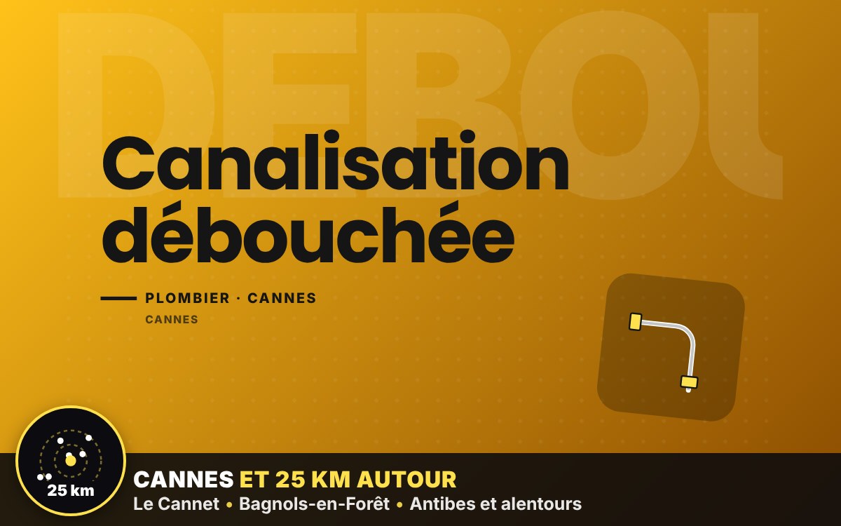 Je vais déboucher vos WC et canalisations à Villeneuve-Loubet