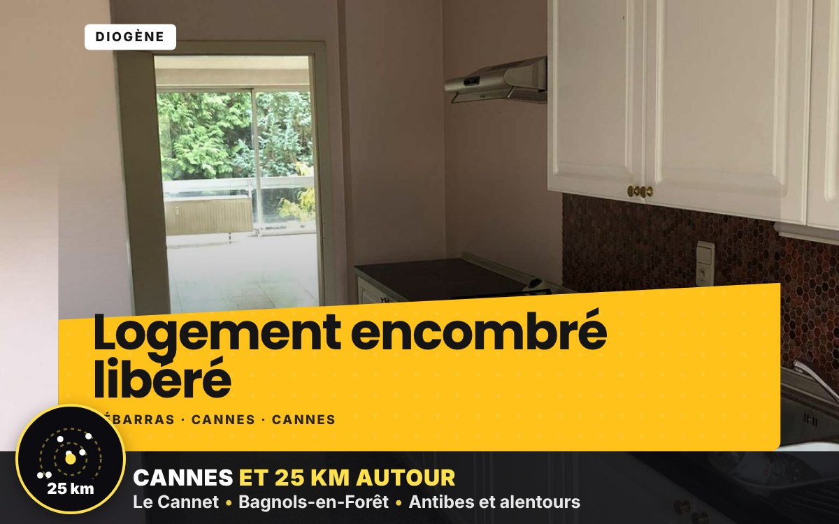 Je vais désencombrer un logement Diogène à Villeneuve-Loubet