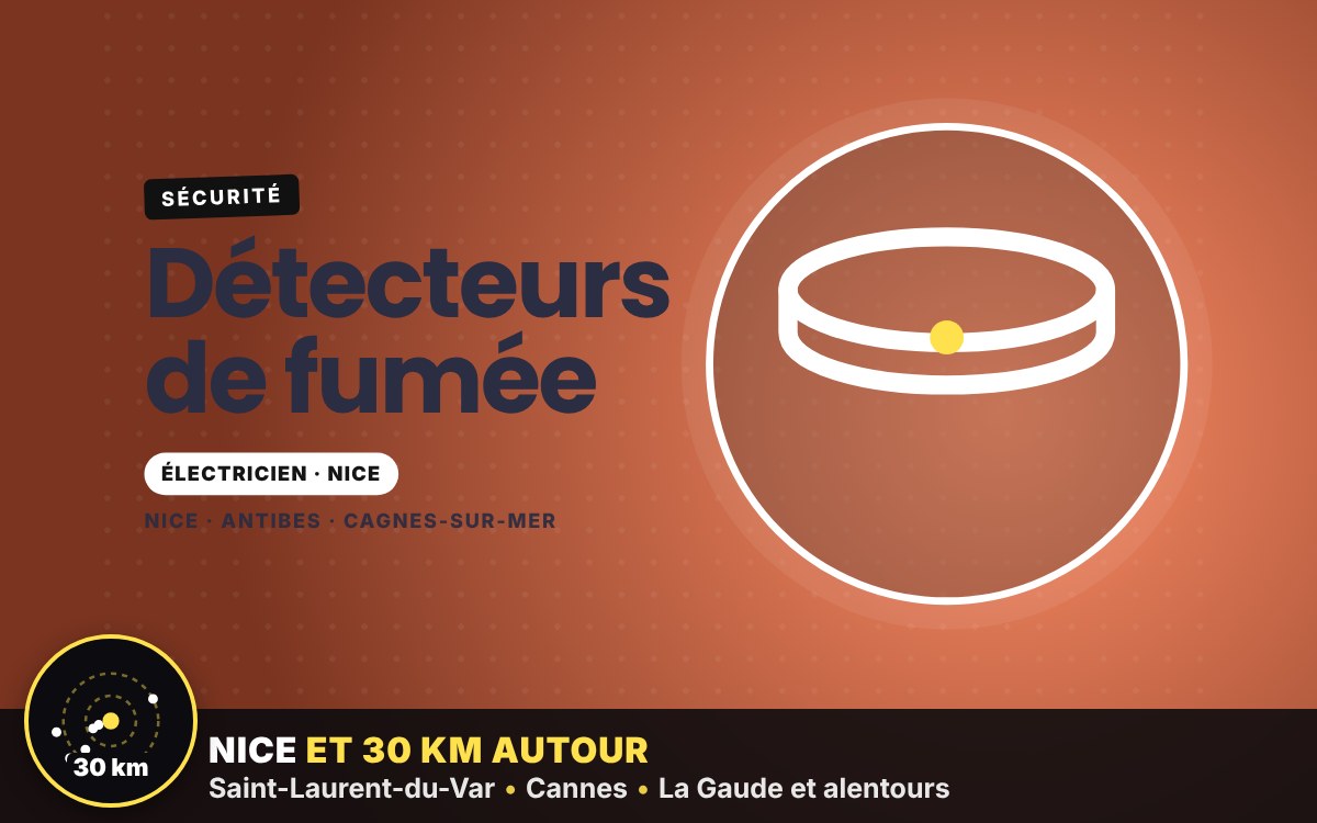 Je vais installer des détecteurs de fumée dans votre logement à Nice