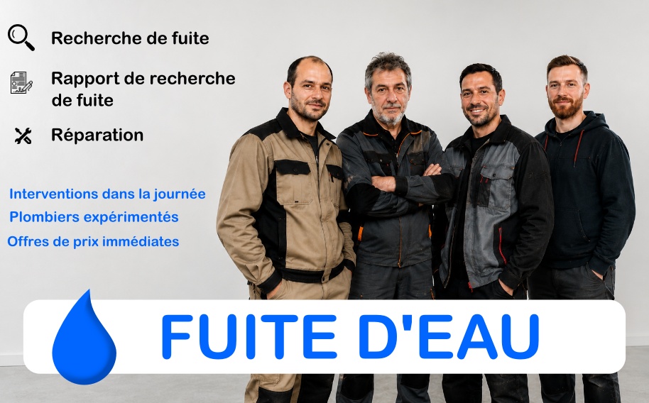 Je vais réparer votre fuite d'eau