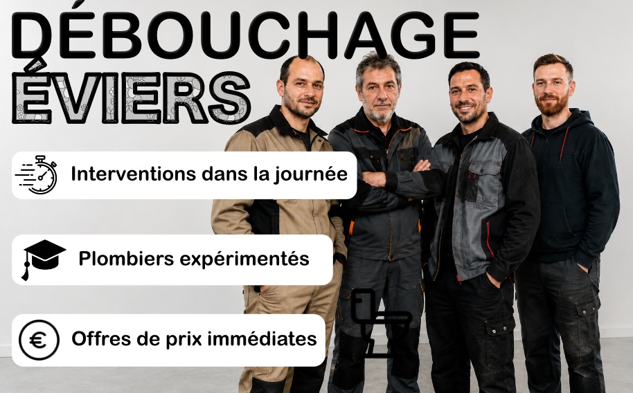 🚰 Je vais déboucher vos canalisations et évier