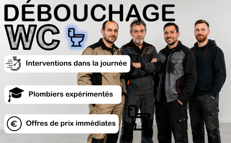 🚽 Je vais déboucher vos WC rapidement et efficacement