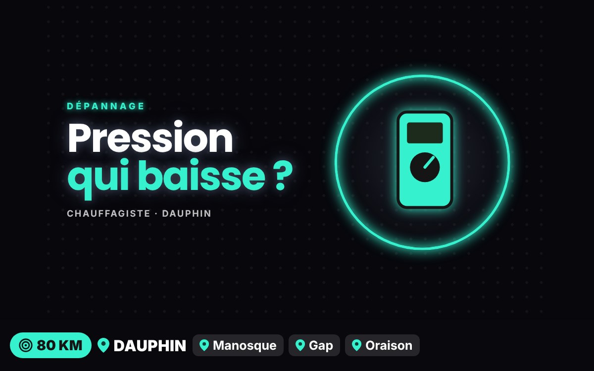 Je vais régler la pression de votre chauffage qui baisse à France