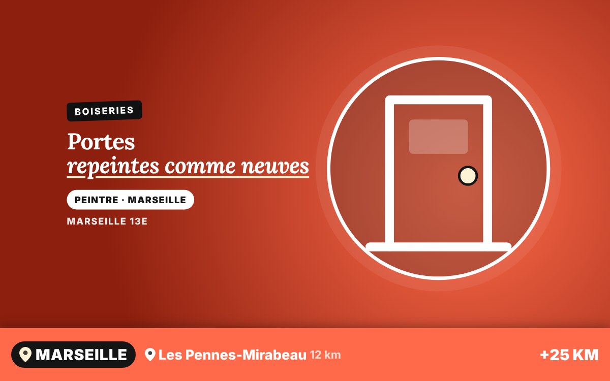 Je vais repeindre vos portes et boiseries à Marseille