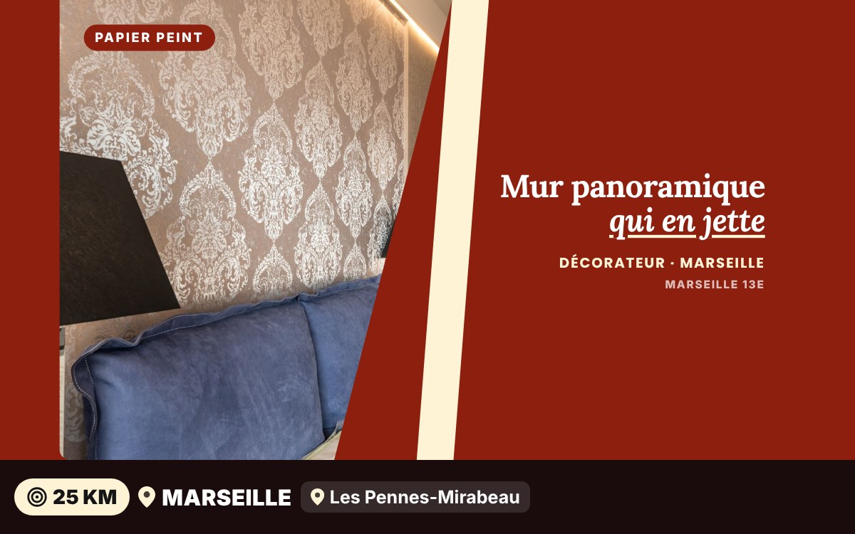 Je vais poser un papier peint panoramique à Marseille